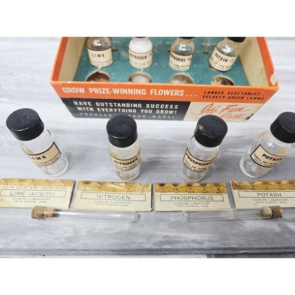 Vintage Sudbury Soil Test Kit Complete 1950s Garden Chemistry Set Gardener Decor - Picture 11 of 16
